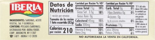 Iberia Hot Sardines in Vegetable Oil 4.2 oz Perspective: top