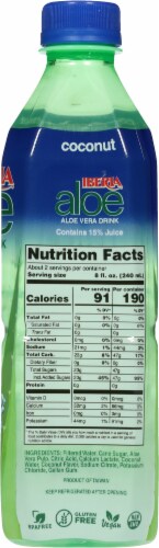 Iberia Coconut Aloe Vera Drink 16.9 fl oz Perspective: top