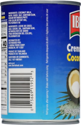 Iberia Coconut Cream 13.2 fl oz Perspective: top