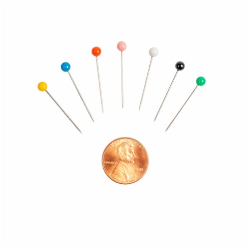 SINGER® Ball Head Pins - Multi-Color Perspective: top