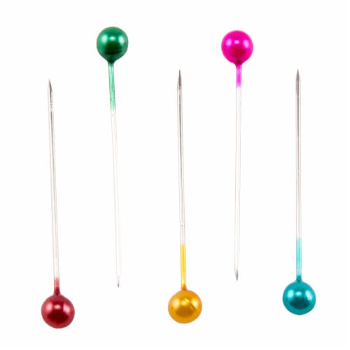 SINGER® Pearlized Head Pins Perspective: top