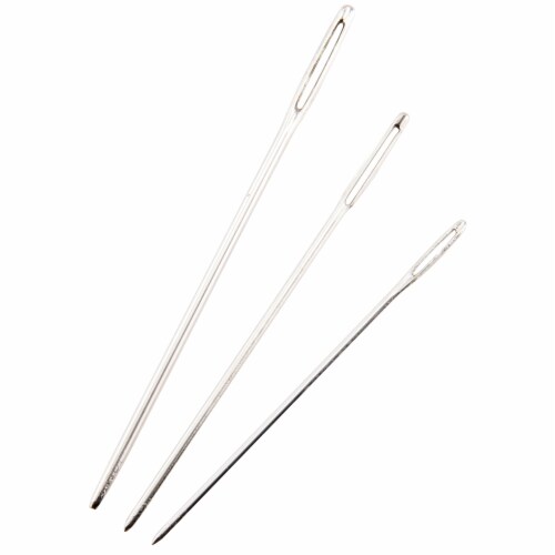SINGER® Large SIlver Eye Craft Needle Perspective: top