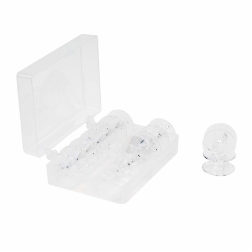SINGER Transparent Plastic Class 15 Bobbins-12/Pkg Perspective: top