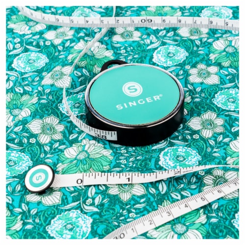 SINGER® ProSeries Retractable Pocket Tape Measure - Teal Perspective: top