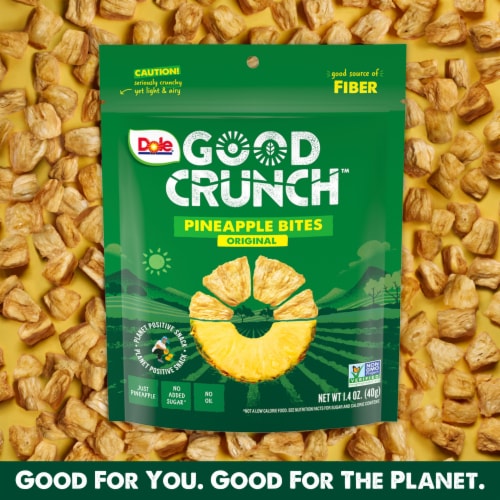 Dole Good Crunch Original Pineapple Bites 1.4 oz Perspective: top
