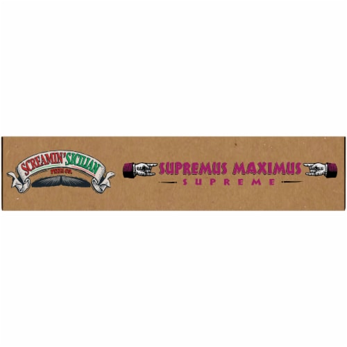 Screamin' Sicilian Supreme Maximus Single Serve Frozen Pizza Perspective: top