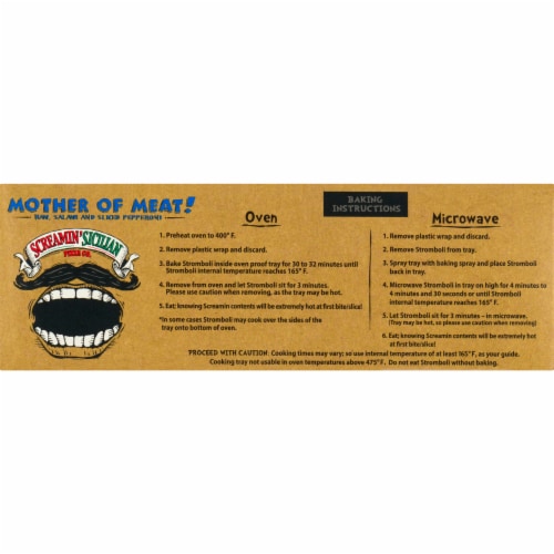 Screamin' Sicilian™ Mother of Meat! Stromboli Perspective: top