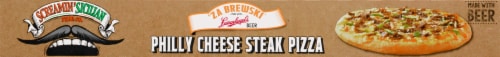 Screamin Sicilian™ 'Za Brewski™ Philly Cheese Steak Pizza Perspective: top
