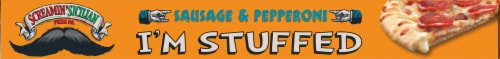Screamin Sicilian™ Sausage and Pepperoni Stuffed Crust Frozen Pizza Perspective: top