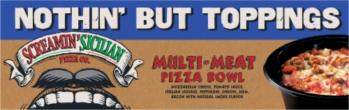 Screamin' Sicilian® Multi-Meat Pizza Bowl Perspective: top