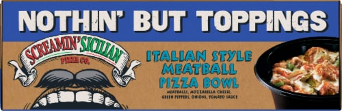Screamin' Sicilian® Italian Meatball Pizza Bowl Perspective: top