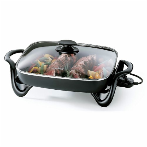 Presto® Covered Electric Skillet - Black Perspective: top