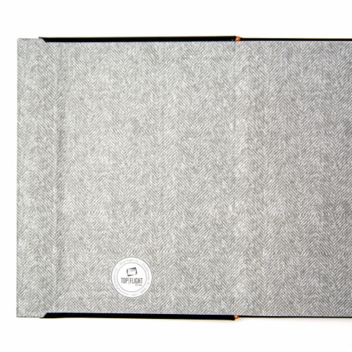 Top Flight Magnetic Flap Back Journal - Black Perspective: top