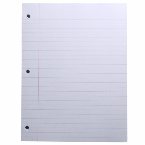 Top Flight Standards™ Wide Rule Filler Paper - 150 Sheets - White Perspective: top