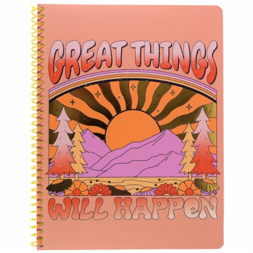 Top Flight Uptown Girl Wide Rule 1-Subject Notebook - Assorted Perspective: top