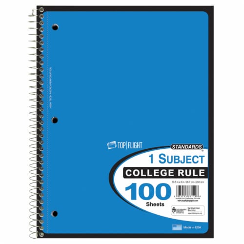 Top Flight Notebook 100 Pack Perspective: top
