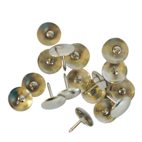 Top Flight Silver Thumb Tacks Perspective: top