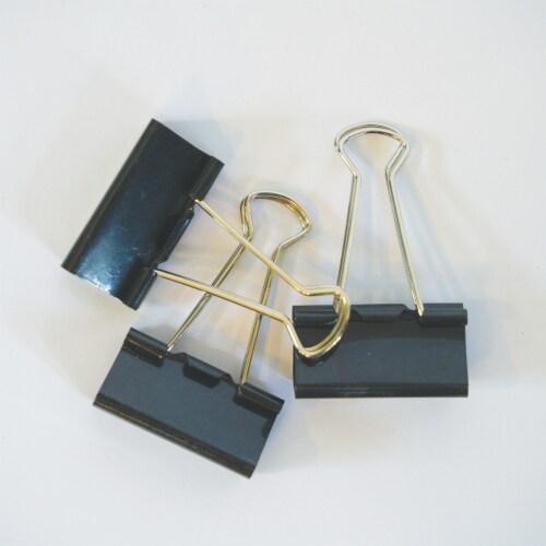 Top Flight Lg Binder Clips Perspective: top