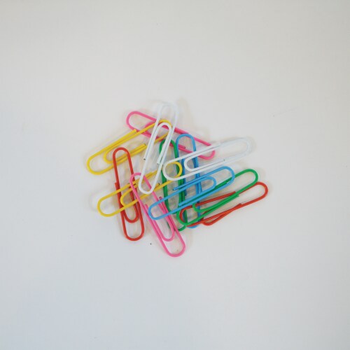 Top Flight Lg Asst Vinyl Paper Clips Perspective: top