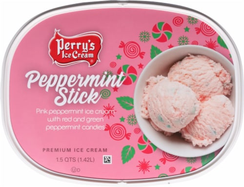 Perry's Ice Cream® Peppermint Stick Ice Cream Perspective: top