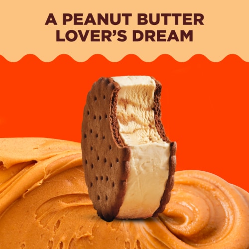 Reese's Frozen Dairy Dessert Sandwich Peanut Butter Perspective: top