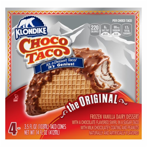 Klondike® Choco Taco Vanilla Ice Cream Bars Perspective: top