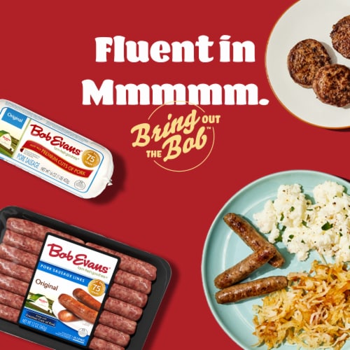 Bob Evans Hot Pork Sausage Patties Family Pack Perspective: top