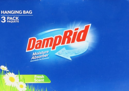 Damp Rid Hanging Bag Fresh Scent Moisture Absorber 3 pack DampRid