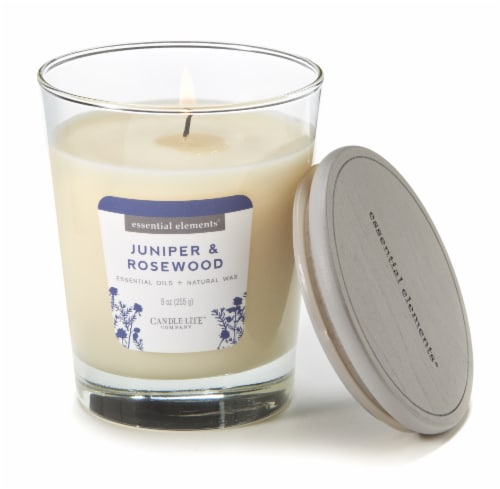 Candle-lite® Essential Elements® Juniper Rosewood Glass Jar Candle Perspective: top