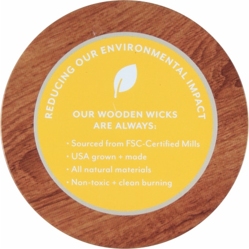 Candle-lite Essential Elements® Wooden Wick Wanderlust Jar Candle Perspective: top