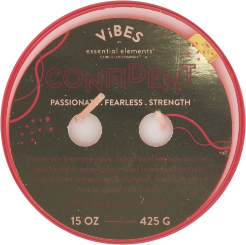 Candle-lite® Essential Elements® Vibes Jar Candle Confident Perspective: top