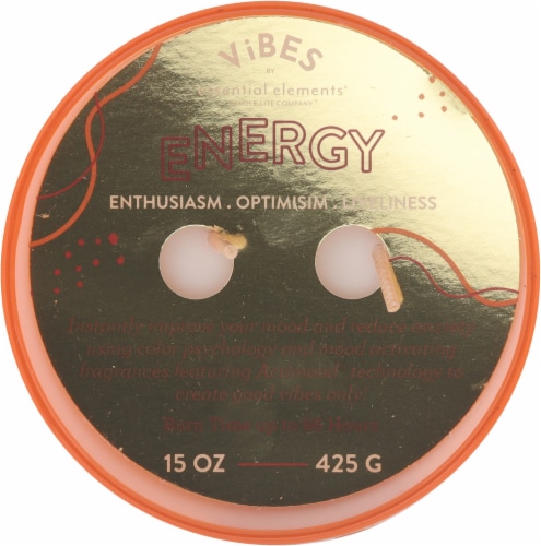 Essential Elements® Vibes Jar Candle Energy Perspective: top