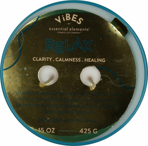 Candle-Lite Company® Essential Elements® Vibes Relax Jar Candle Perspective: top