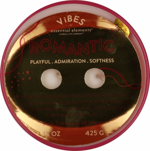 Essential Elements® Vibes Jar Candle Romantic Perspective: top