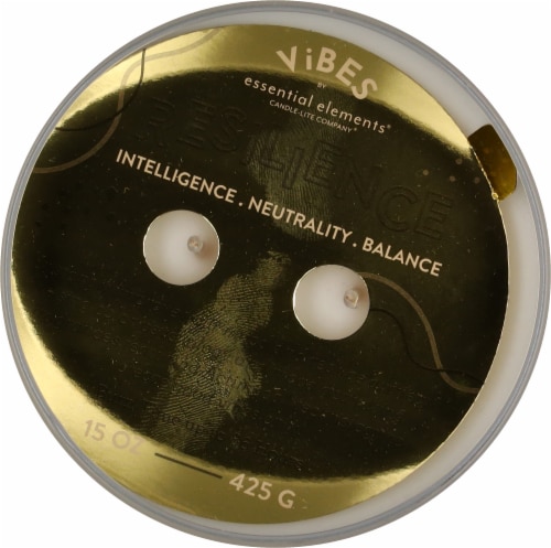 Essential Elements® Vibes Resilience Fruity Floral Jar Candle Perspective: top