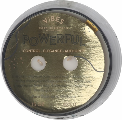 Essential Elements® Vibes Powerful Fruity Floral Jar Candle Perspective: top