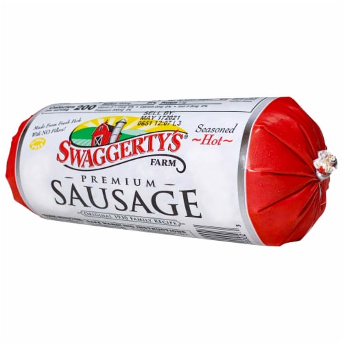 Swaggerty's Farm® Premium Sausage Roll Hot 1lb Perspective: top