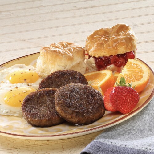Swaggerty's Farm® 24 Premium Sausage Patties Hot Perspective: top