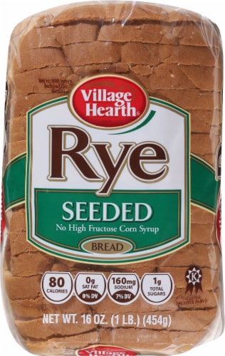 Village Hearth Seeded Rye Bread Perspective: top