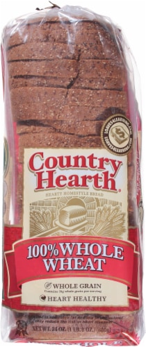 Country Hearth® 100% Whole Wheat Bread Perspective: top