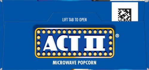 Act II® Kettle Corn Microwave Popcorn Perspective: top
