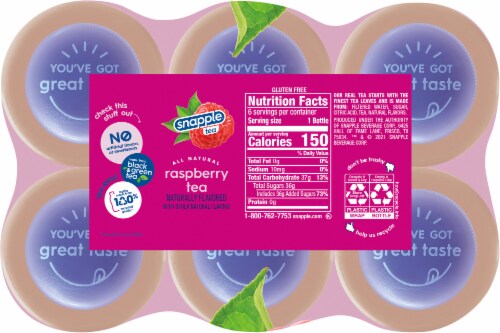 Snapple Raspberry Tea Perspective: top