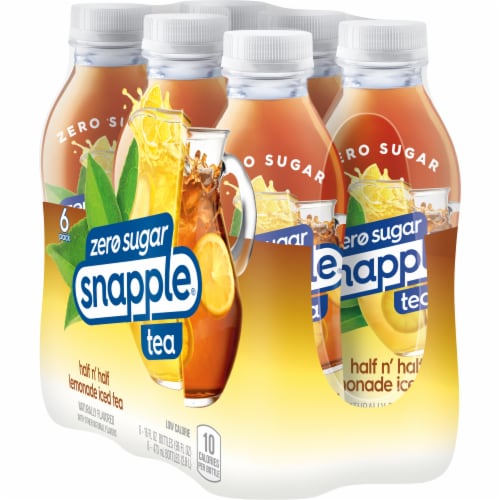 Snapple Zero Sugar Peach Tea, 16 fl oz, 12 count