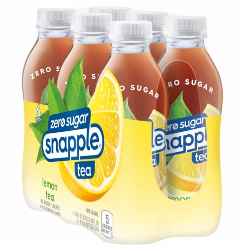 Snapple Zero Sugar Lemon Iced Tea Multipack Bottles Perspective: top