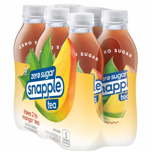 Snapple Zero Sugar Takes 2 to Mango Tea Perspective: top