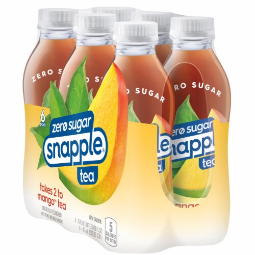Snapple Zero Sugar Takes 2 to Mango Tea Perspective: top