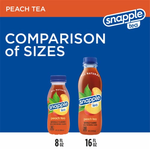 Snapple Peach Iced Tea Multipack Mini Bottles Perspective: top