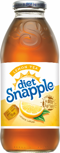 Diet Snapple Lemon Iced Tea Drinks Perspective: top