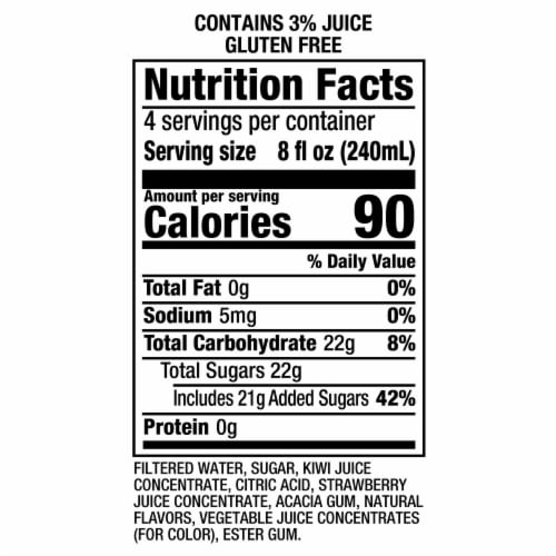 Snapple Kiwi Strawberry The Fantastic Four: First Steps Limited Edition Juice Drink Bottle Perspective: top