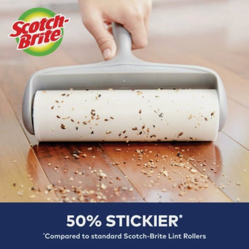 Scotch-Brite™ 50% Stickier Large Surface Lint Roller Refill Perspective: top